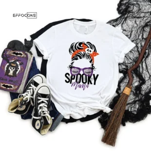 Spooky Mama Halloween Funny T-Shirt