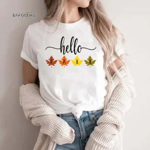 Hello Fall Thanksgiving T-Shirt