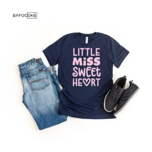 Little Miss Sweet Heart Toddler Girl T-Shirt