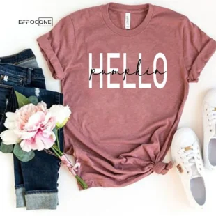 Hello Pumpkin Ladies Fall T-Shirt