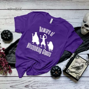 Beware Of Hitchhiking Ghosts Halloween T-Shirt