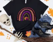Pumpkin Rainbow Halloween T-Shirt