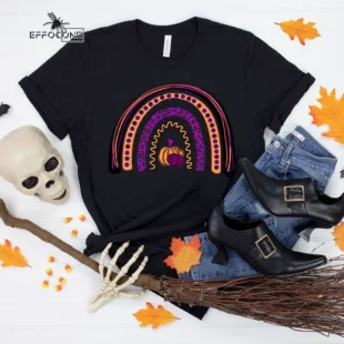 Pumpkin Rainbow Halloween T-Shirt