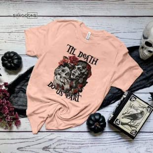 Til Death Do Us Part Happy Halloween Momster Mom Spooky T-shirt