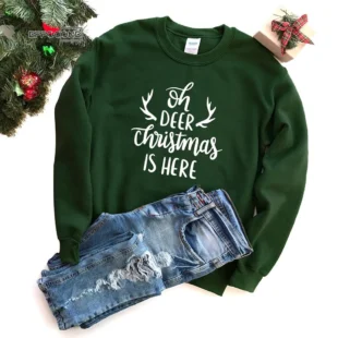 Oh Deer Christmas Is Here T-Shirt