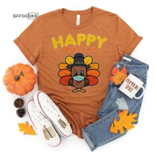 Happy Thanksgiving Mask T-shirt