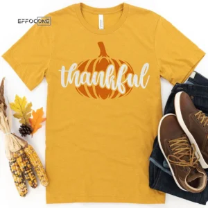Thankful Pumpkin Thanksgiving T-Shirt