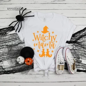Witchy Mama Funny Halloween T-Shirt