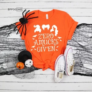 Zero Amucks Given Funny Halloween T-Shirt