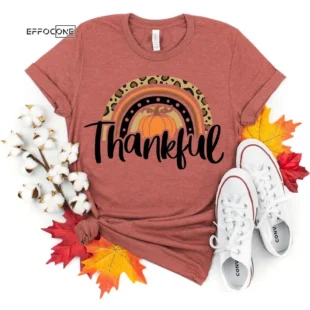 Thankful Rainbow Pumpkin T-Shirt