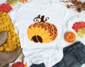 Leopard Pumpkin Thanksgiving T-Shirt