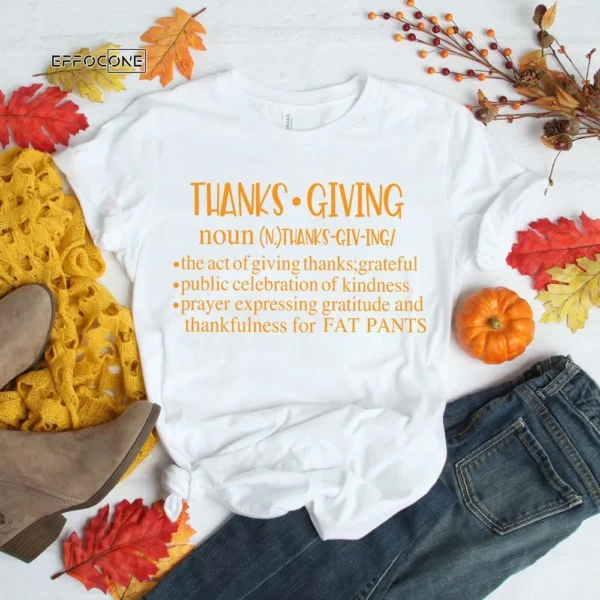 Thankful Grateful Blessed Thanksgiving Noun Buffalo T-Shirt