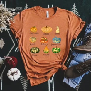 Varieties Pumpkin Patch Farm T-Shirt