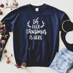 Oh Deer Christmas Is Here T-Shirt