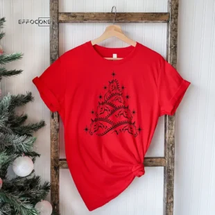 Horse Christmas Tree T-Shirt