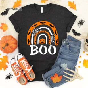 Halloween Boo Rainbow Party T-Shirt