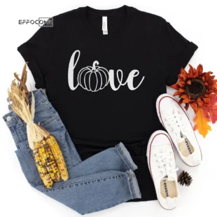 Love Pumpkin Thanksgiving T-Shirt