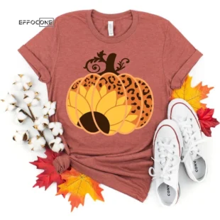 Leopard Pumpkin Thanksgiving T-Shirt