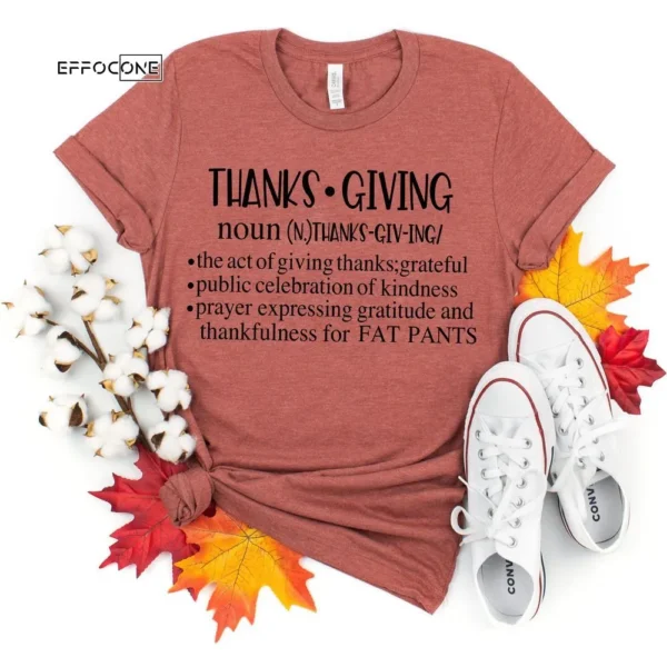 Thankful Grateful Blessed Thanksgiving Noun Buffalo T-Shirt
