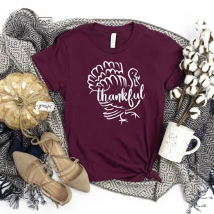 Thankful Turkey Thanksgiving T-Shirt