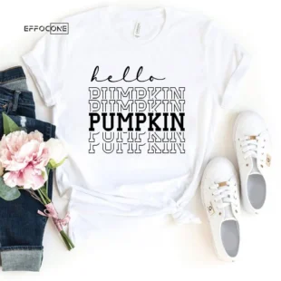 Hello Pumpkin Ladies Fall T-Shirt