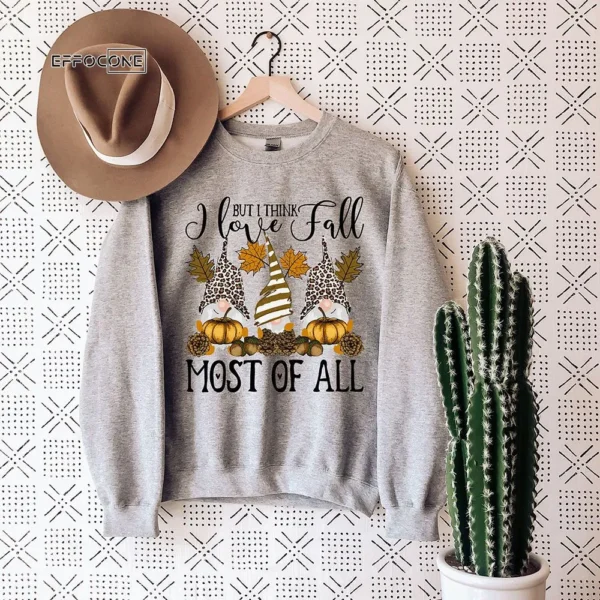I Love Fall Most Of All Gnomes T-shirt