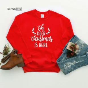 Oh Deer Christmas Is Here T-Shirt