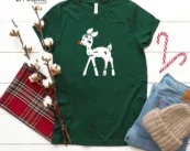Christmas Reindeer Cute Deer T-Shirt