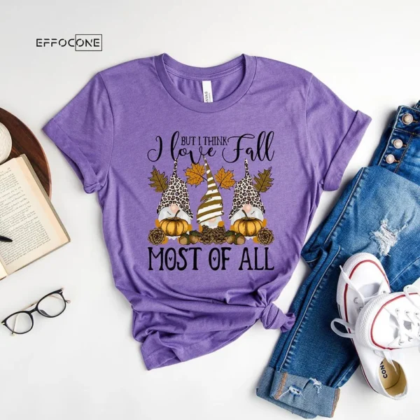 I Love Fall Most Of All Gnome T-Shirt