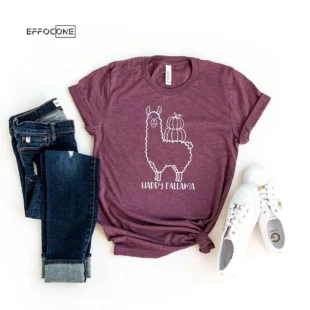 Happy Falllama Pumpkin T-Shirt