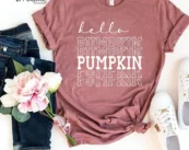 Hello Pumpkin Ladies Fall T-Shirt