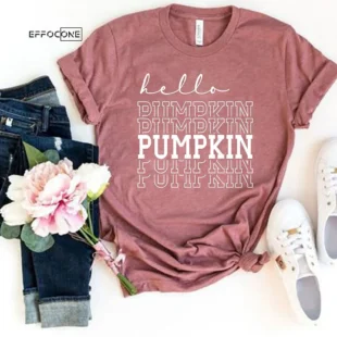 Hello Pumpkin Ladies Fall T-Shirt