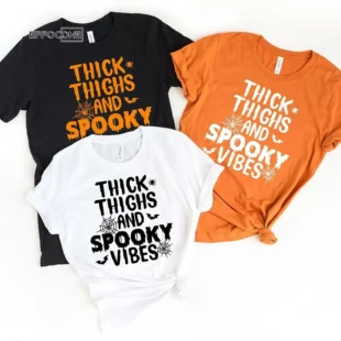 Thick Thighs And Spooky Vibes T-Shirt