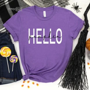 Hello Pumpkin Ladies Fall T-Shirt