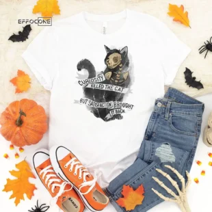 Curiosity Killed The Cat Halloween T-Shirt