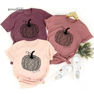 Cute Fall Teacher, Leopard Pumpkin Teaching Tshirt