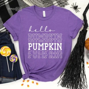 Hello Pumpkin Ladies Fall T-Shirt