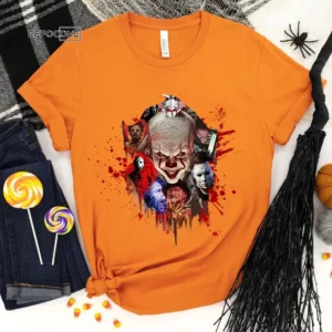 Halloween Characters Horror T-Shirt