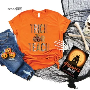 Trick Or Teach Halloween T-Shirt