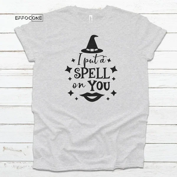 I Put A Spell On You Lips Halloween Witch T-shirt