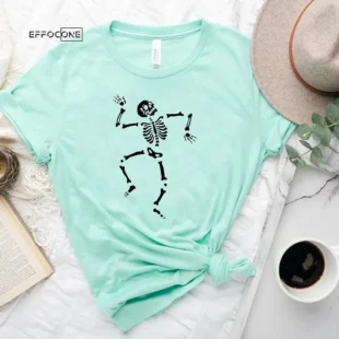 Happy Dancing Skeleton Halloween Tshirt