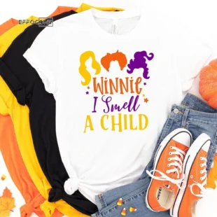 Winnie I Smell A Child Halloween T-Shirt