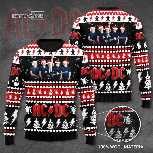 AC DC Merry Christmas Ugly Christmas Sweater
