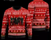 ACDC ool Ugly Christmas Sweater 3D All Over Printed Red