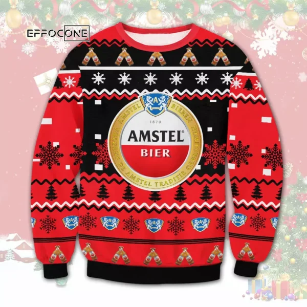 Amstel Beer Ugly Christmas Sweater