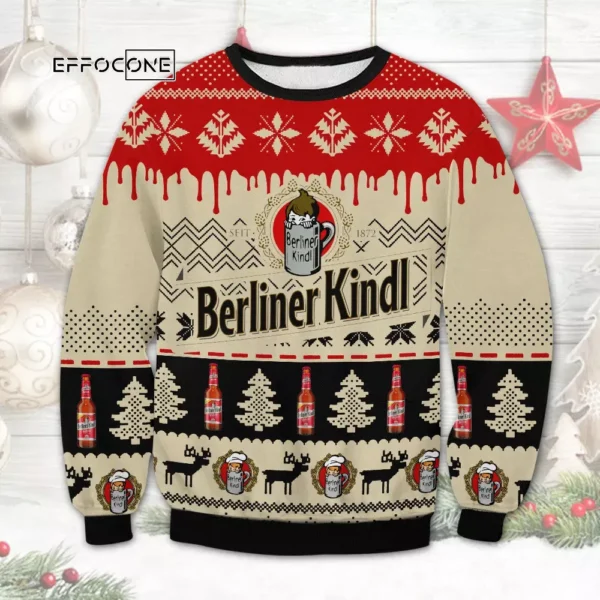 Berliner Kindl Beer Ugly Christmas Sweater