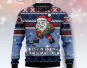 Best Pucking Christmas Ever Ugly Christmas Sweater