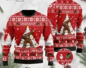 Bigfoot Sasquatch Hide And Seek Champion Ugly Christmas Sweater