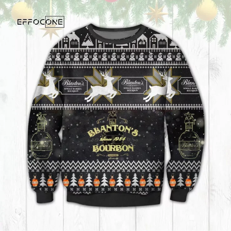 Blantons Bourbon Ugly Christmas Sweater