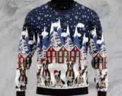 Boston Terrier Family Ugly Christmas Sweater